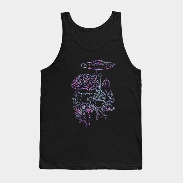 Mushrooms Tank Top by Astrablink7